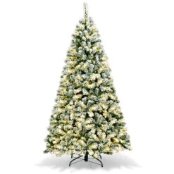 6Ft Pre-Lit Premium Snow Flocked Hinged Artificial Christmas Tree W/ 250 Lights 26 6Ft Pre-Lit Premium Snow Flocked Hinged Artificial Christmas Tree W/ 250 Lights -Northlight Shop 260825863629152 1