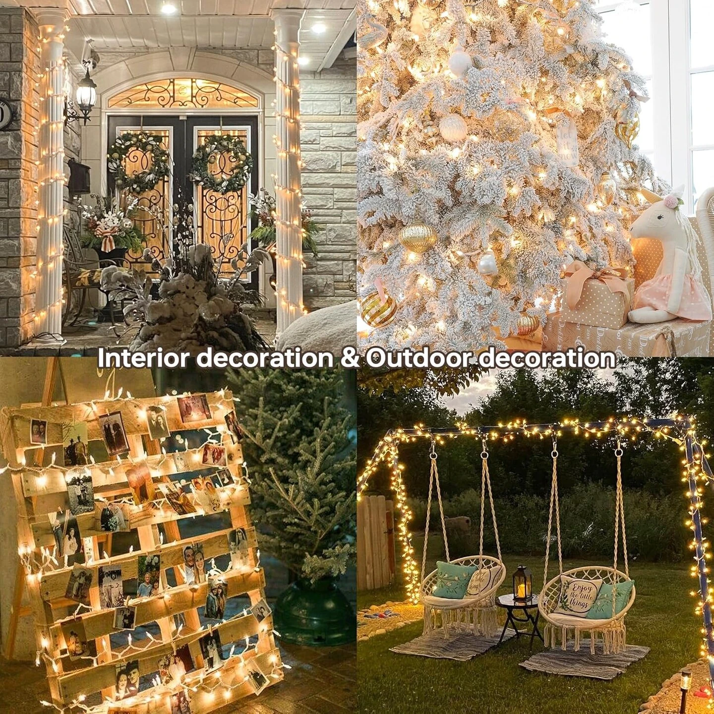 100 Count Clear Christmas Lights White Wire,23Feet Incandescent Clear Mini Lights,Connectable Indoor Outdoor Christmas Tree String 19 100 Count Clear Christmas Lights White Wire,23Feet Incandescent Clear Mini Lights,Connectable Indoor Outdoor Christmas Tree String - Image 17