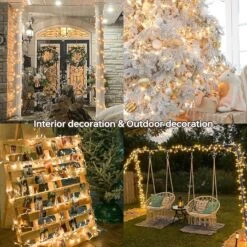 100 Count Clear Christmas Lights White Wire,23Feet Incandescent Clear Mini Lights,Connectable Indoor Outdoor Christmas Tree String 24 100 Count Clear Christmas Lights White Wire,23Feet Incandescent Clear Mini Lights,Connectable Indoor Outdoor Christmas Tree String -Northlight Shop 261401856890800