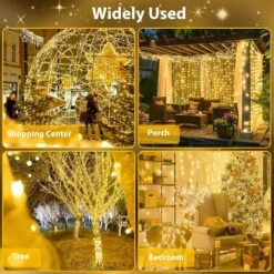240LED 88Ft Connectable Christmas String Lights Indoor Outdoor Clear Wire -Northlight Shop 261402004871088 1