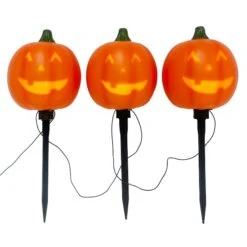 Animated Blinking LED Pumpkin Stakes With Sound – Halloween Décor 10 Animated Blinking LED Pumpkin Stakes With Sound – Halloween Décor -Northlight Shop 261804057833392 1