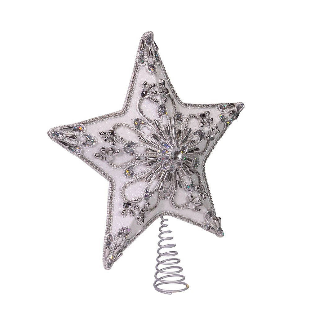 Kurt Adler White And Silver Star Treetop - 13 Inch 15 Kurt Adler White And Silver Star Treetop - 13 Inch - Image 13