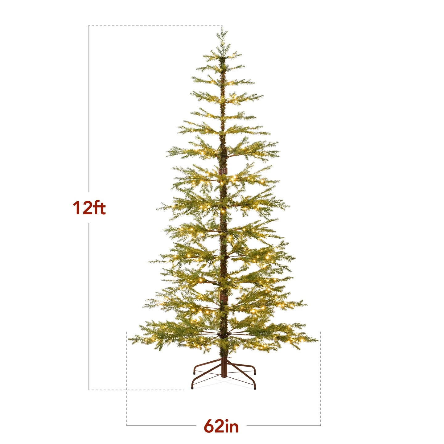 Best Choice Products Pre-Lit Sparse Christmas Tree W/ 2-in-1 LED Lights, Cordless Connection 11 Best Choice Products Pre-Lit Sparse Christmas Tree W/ 2-in-1 LED Lights, Cordless Connection - Image 9