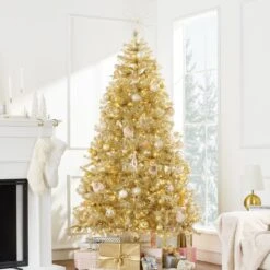 Best Choice Products Artificial Tinsel Christmas Tree - Champagne Gold 21 Best Choice Products Artificial Tinsel Christmas Tree - Champagne Gold -Northlight Shop 26397923430320