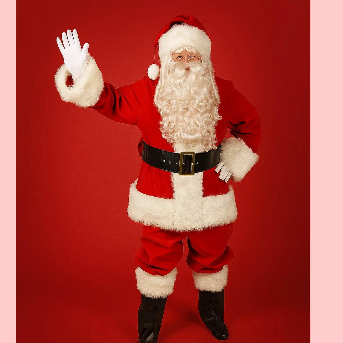 Regal Red Velvet Santa Pants With Side Pockets 14 Regal Red Velvet Santa Pants With Side Pockets - Image 12