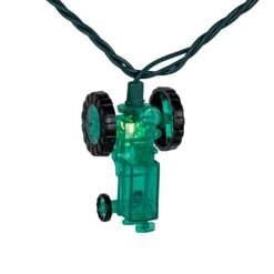 Northlight 10 Green Tractors Clear White String Light Set - 6' Green Wire 14 Northlight 10 Green Tractors Clear White String Light Set - 6' Green Wire -Northlight Shop 278314326829200