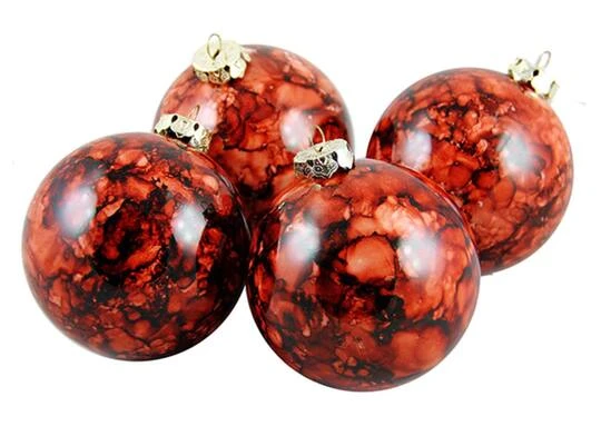 Northlight 4ct Marbled Sienna Brown Shatterproof Ball Ornaments 7 Northlight 4ct Marbled Sienna Brown Shatterproof Ball Ornaments - Image 5