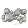 Northlight 6' Oversized Shatterproof Shiny Silver Ball Garland With Glitter 1 Northlight 6' Oversized Shatterproof Shiny Silver Ball Garland With Glitter -Northlight Shop 28529 31424627