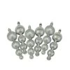 Northlight 6ct Shiny & Matte 5.75" Finial Shatterproof Ornaments, Silver Splendor 2 Northlight 6ct Shiny & Matte 5.75" Finial Shatterproof Ornaments, Silver Splendor -Northlight Shop 28529 31755168