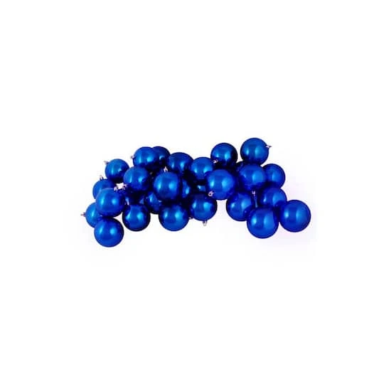 Northlight 60ct Shiny Lavish Blue Shatterproof Ball Ornaments 3 Northlight 60ct Shiny Lavish Blue Shatterproof Ball Ornaments