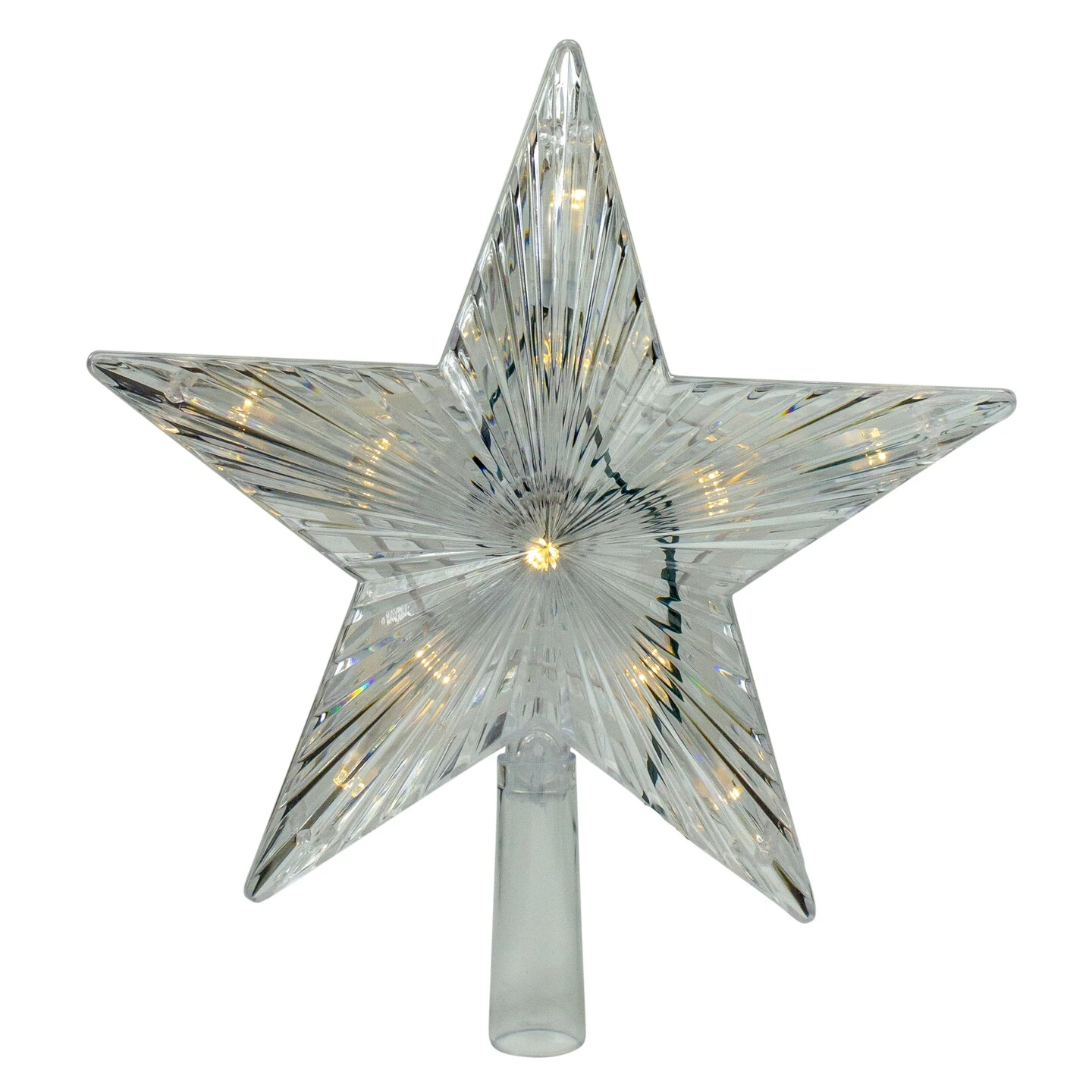 Hofert 9.5" Lighted White Star Christmas Tree Topper - White And Multicolor LED Lights 3 Hofert 9.5" Lighted White Star Christmas Tree Topper - White And Multicolor LED Lights