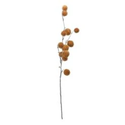 Napco 31" Golden Orange Pom Pom Artificial Christmas Spray -Northlight Shop 28677881848480