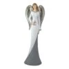 Northlight Winged Angel With Star Figurine - 16.5" - White Gray 2 Northlight Winged Angel With Star Figurine - 16.5" - White Gray -Northlight Shop 28678021833376