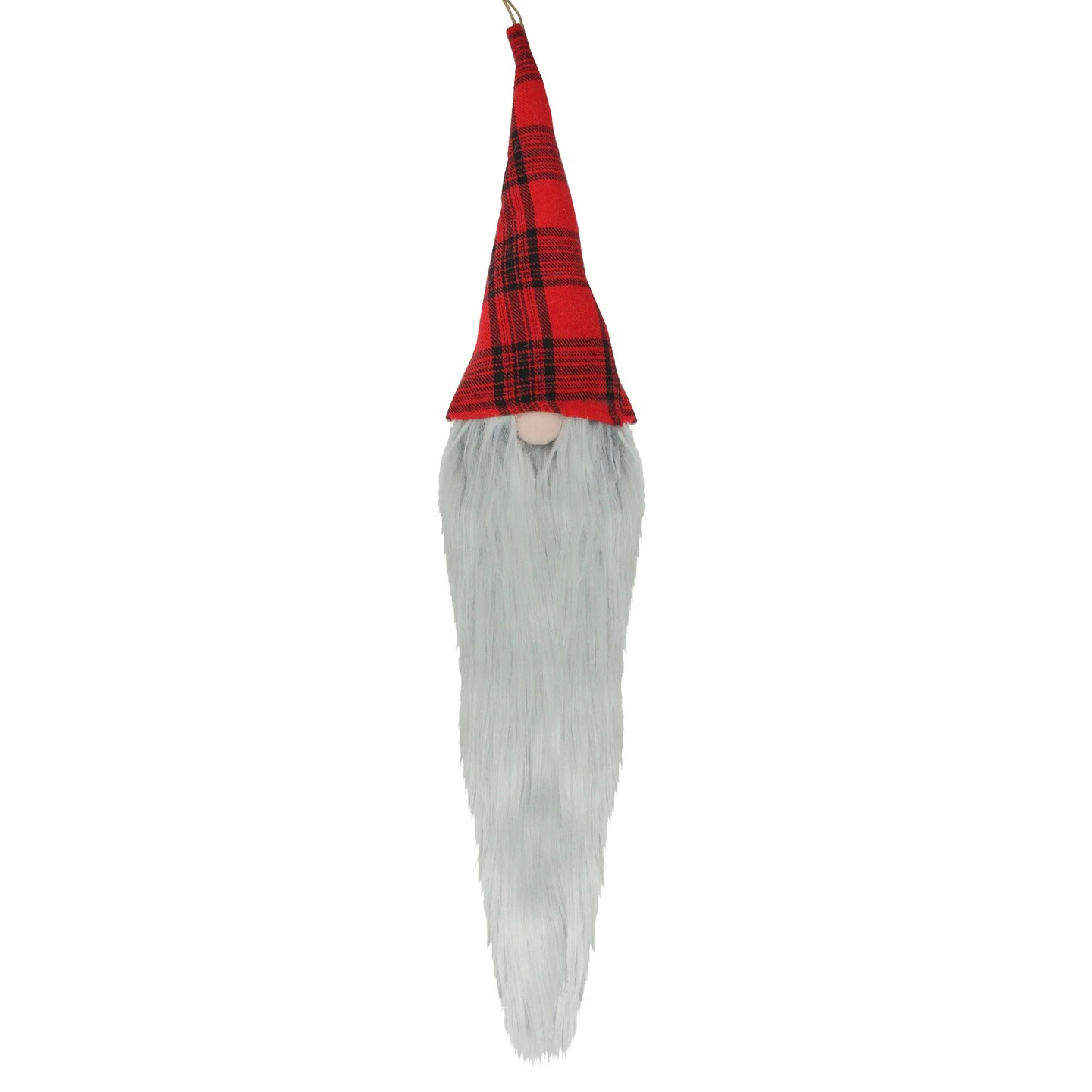 Northlight 29" Red And Black Plaid Hat Hanging Christmas Gnome 3 Northlight 29" Red And Black Plaid Hat Hanging Christmas Gnome