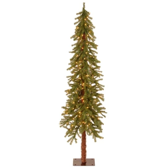 6 Ft. Pre-Lit Hickory Cedar Artificial Christmas Tree, Clear Lights 3 6 Ft. Pre-Lit Hickory Cedar Artificial Christmas Tree, Clear Lights