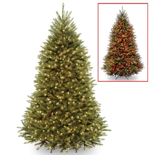 7.5 Ft. Pre-Lit Dunhill® Fir Full Artificial Christmas Tree, Dual Color® LED Lights 3 7.5 Ft. Pre-Lit Dunhill® Fir Full Artificial Christmas Tree, Dual Color® LED Lights