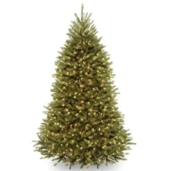 7.5 Ft. Pre-Lit Dunhill® Fir Artificial Christmas Tree, Clear Lights