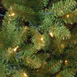 9 Ft. Pre-Lit Kingswood™ Fir Pencil Artificial Christmas Tree, Clear Lights -Northlight Shop 28904 KW7 300 90 2