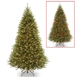 7.5 Ft. Pre-lit PowerConnect™ Kingswood Fir Medium Artificial Christmas Tree, Dual Color® LED Lights