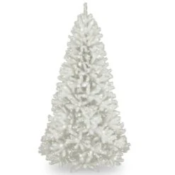 7.5ft. Pre-Lit North Valley™ White Spruce With Glitter Artificial Christmas Tree, Clear Lights 10 7.5ft. Pre-Lit North Valley™ White Spruce With Glitter Artificial Christmas Tree, Clear Lights -Northlight Shop 28904 NRVW7 302 75 1