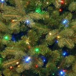 4.5 Ft. Pre-Lit Feel Real® Downswept Douglas Full Artificial Christmas Tree, Multicolor Lights 10 4.5 Ft. Pre-Lit Feel Real® Downswept Douglas Full Artificial Christmas Tree, Multicolor Lights -Northlight Shop 28904 PEDD1 325 45 2