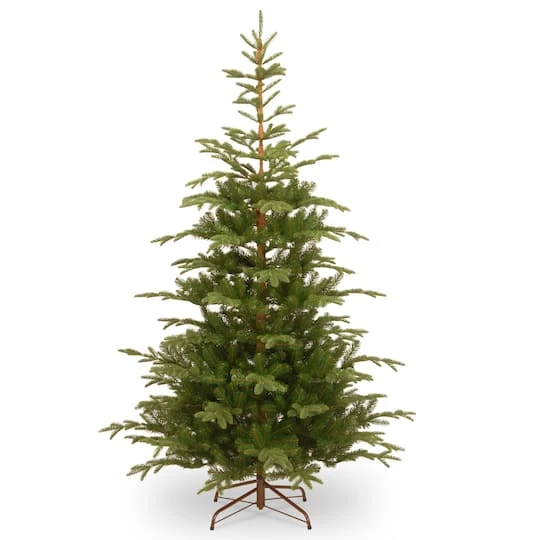 7.5ft. Unlit Feel Real® Hinged Norwegian Spruce Slim Artificial Christmas Tree 4 7.5ft. Unlit Feel Real® Hinged Norwegian Spruce Slim Artificial Christmas Tree - Image 2