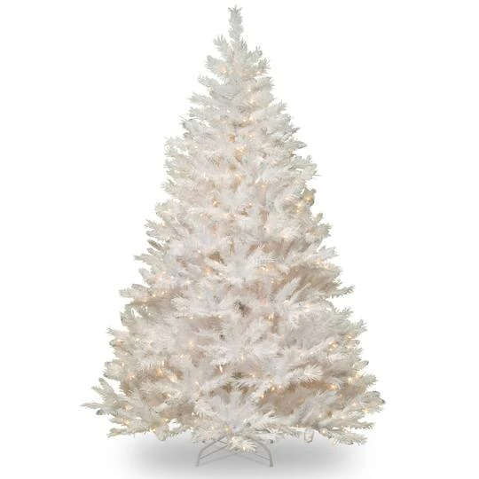 7.5 Ft. Pre-Lit Winchester White Pine Full Artificial Christmas Tree, Clear Lights 4 7.5 Ft. Pre-Lit Winchester White Pine Full Artificial Christmas Tree, Clear Lights - Image 2