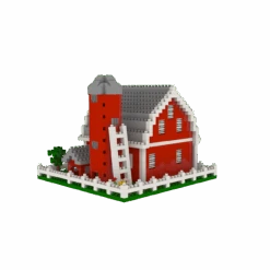 Mini Building Blocks - Farm Series - Barn With Fence -Northlight Shop 303390666940784