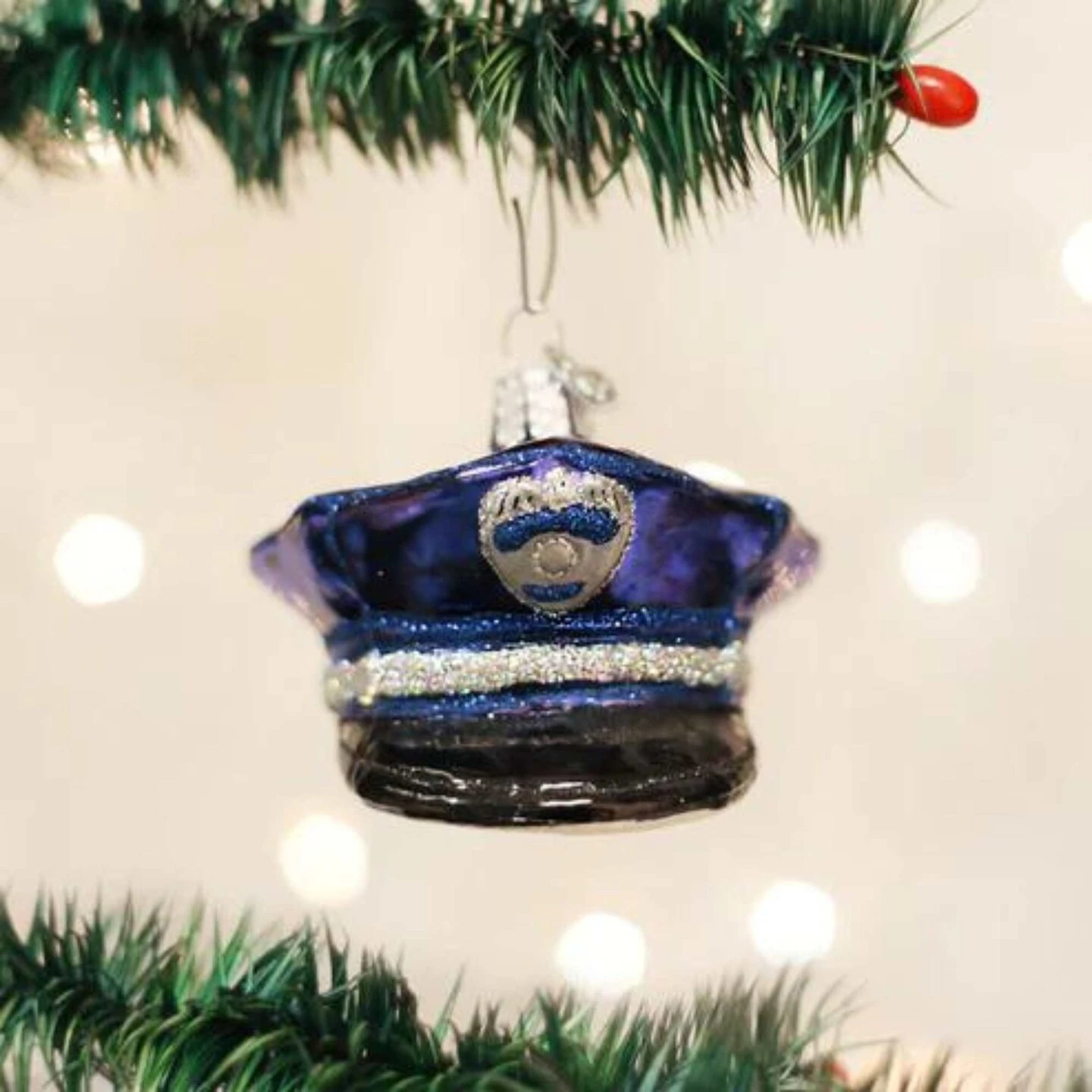 Old World Christmas 2.5 Inch Police Officers Cap Christmas Tree Ornament , Security Safety Blue 11 Old World Christmas 2.5 Inch Police Officers Cap Christmas Tree Ornament , Security Safety Blue - Image 9