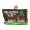 Old World Christmas 2.75 In Yellowstone National Park Christmas Tree Ornament , Vacation Travel Old Faithful Brown -Northlight Shop 306700141899184
