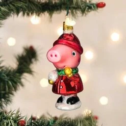 Old World Christmas 4.0 Inch Peppa Pig With Snowball Christmas Tree Ornament , Cartoon Children's Series Pink 19 Old World Christmas 4.0 Inch Peppa Pig With Snowball Christmas Tree Ornament , Cartoon Children's Series Pink -Northlight Shop 306700275723696 2