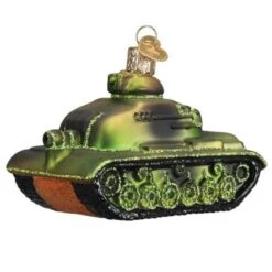 Old World Christmas 2.75 In Military Tank Christmas Tree Ornament , Front Line Combat Green 17 Old World Christmas 2.75 In Military Tank Christmas Tree Ornament , Front Line Combat Green -Northlight Shop 306700661599664 2