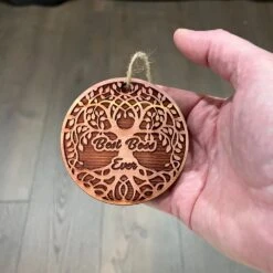 Best Boss Ever Celtic Tree Of Life - Cedar Ornament -Northlight Shop 307421972679696 2