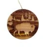 Free Range American Bison - Cedar Ornament 2 Free Range American Bison - Cedar Ornament -Northlight Shop 307421999614992