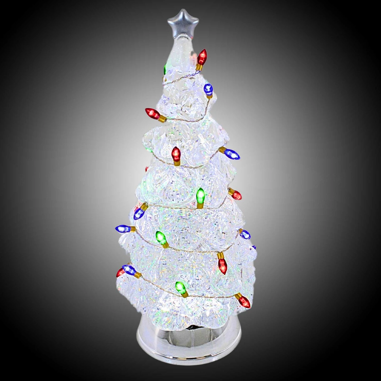 Roman 12.25 In Lighted Swirl Tree With Light Strand Christmas Figurine , Lighted Christmas Decor Clear 8 Roman 12.25 In Lighted Swirl Tree With Light Strand Christmas Figurine , Lighted Christmas Decor Clear - Image 6