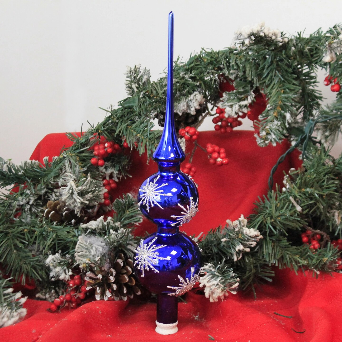 Golden Bell Collection 13.0 Inch Shiny Blue Finial W/ Snowflake Hanukkah Tree Topper , Christmas Decor Christmas Tree Topper 11 Golden Bell Collection 13.0 Inch Shiny Blue Finial W/ Snowflake Hanukkah Tree Topper , Christmas Decor Christmas Tree Topper - Image 9