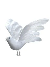 Set Of 12 White Feather Dove Birds - 10" Realistic Design, Decorative Faux Doves, Perfect For Weddings & Events - Year-Round Use, Floral Home By Artificial Flowers 5 Set Of 12 White Feather Dove Birds - 10" Realistic Design, Decorative Faux Doves, Perfect For Weddings & Events - Year-Round Use, Floral Home By Artificial Flowers - Image 3
