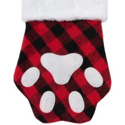 Northlight 15.5" Red And Black Buffalo Plaid Pet Embroidered Christmas Stocking 13 Northlight 15.5" Red And Black Buffalo Plaid Pet Embroidered Christmas Stocking -Northlight Shop 337433846214960