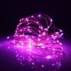 Perfect Holiday 100 LED Silver Copper Fairy Light Plug In Pink