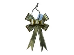 Gold Metal Bow Ornament – Elegant Holiday Decoration 10"x6.5"-570677 -Northlight Shop 34261450129520 2