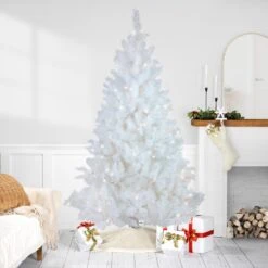 Northlight Pre-Lit White Alaskan Pine Artificial Christmas Tree - 6.5' - Warm White LED Lights 17 Northlight Pre-Lit White Alaskan Pine Artificial Christmas Tree - 6.5' - Warm White LED Lights -Northlight Shop 343657232202064 2