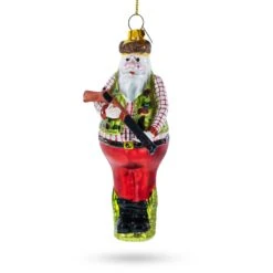 Hunter Santa Glass Christmas Ornament 15 Hunter Santa Glass Christmas Ornament -Northlight Shop 3458961576052634384 2