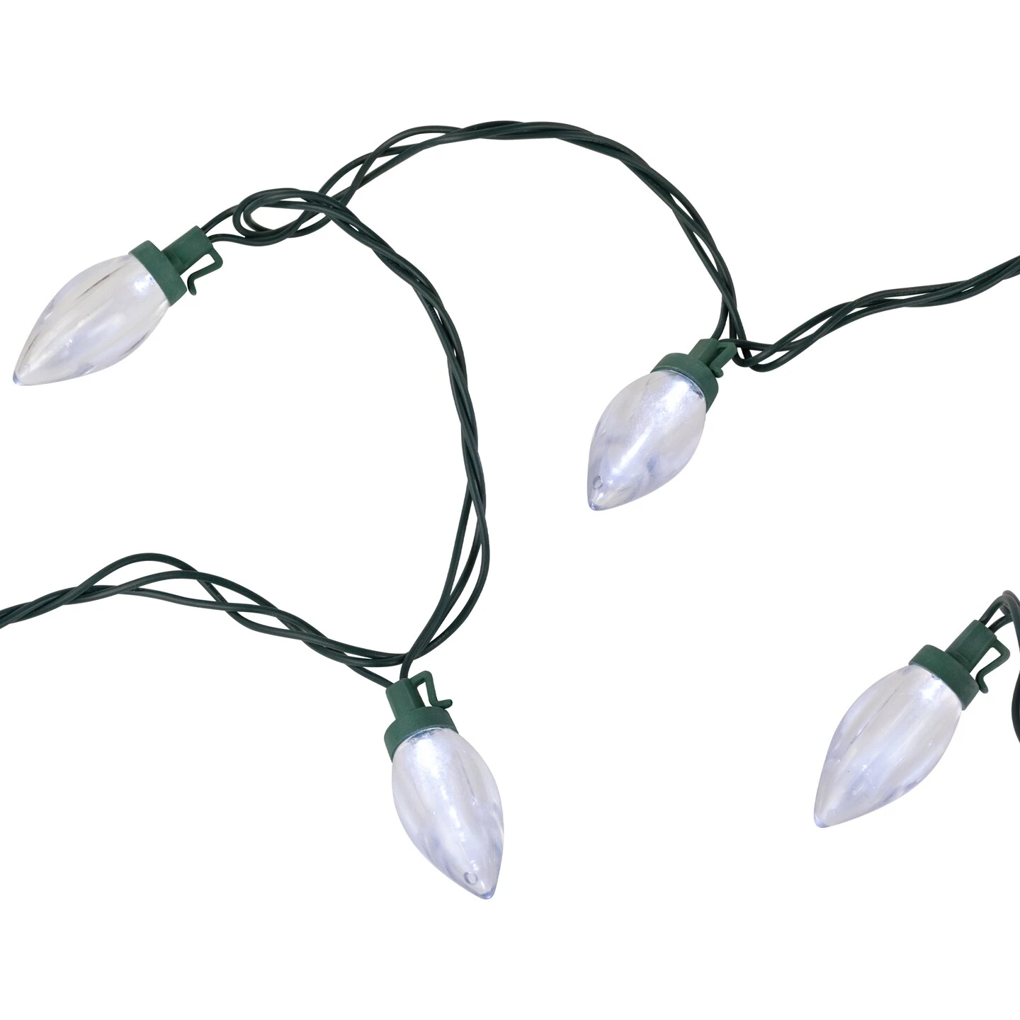 Northlight LED C9 Christmas Lights - Pure White - 16' Green Wire - 25ct Clear 8 Northlight LED C9 Christmas Lights - Pure White - 16' Green Wire - 25ct Clear - Image 6
