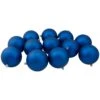 Northlight Shatterproof Matte Christmas Ball Ornaments - 4" (100mm) - Lavish Blue - 12ct 1 Northlight Shatterproof Matte Christmas Ball Ornaments - 4" (100mm) - Lavish Blue - 12ct -Northlight Shop 3459144805472658080