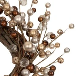 Northlight Burgundy And Silver Ball Christmas Ornament Twig Wreath, 20-Inch, Unlit Red 9 Northlight Burgundy And Silver Ball Christmas Ornament Twig Wreath, 20-Inch, Unlit Red -Northlight Shop 3459144806535914144