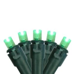 Northlight LED Wide Angle Christmas Lights - Green - 16.25' Green Wire - 50ct