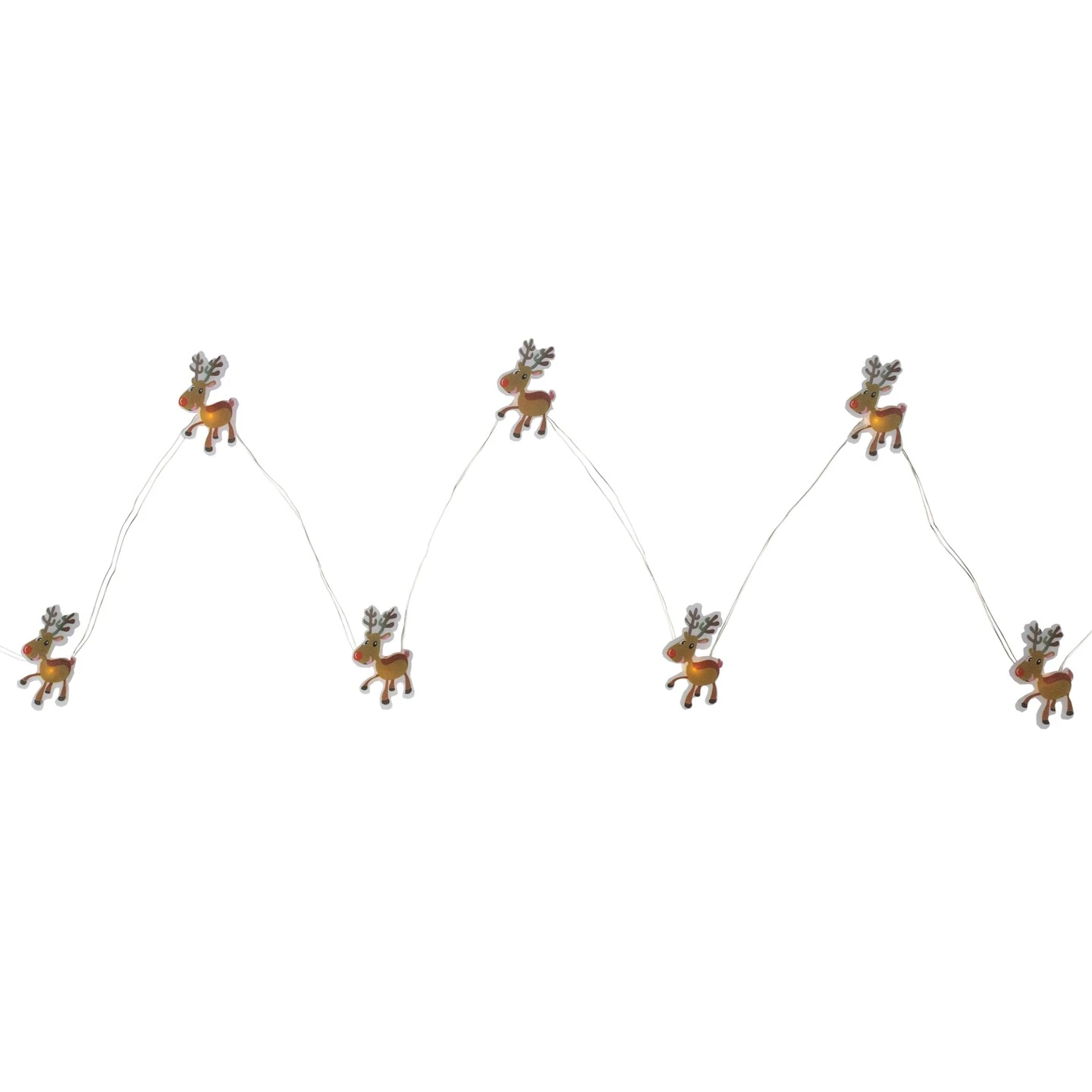 Northlight Incandescent Micro Reindeer Christmas Lights - 11.75" Silver Wire - 20ct Brown 5 Northlight Incandescent Micro Reindeer Christmas Lights - 11.75" Silver Wire - 20ct Brown - Image 3