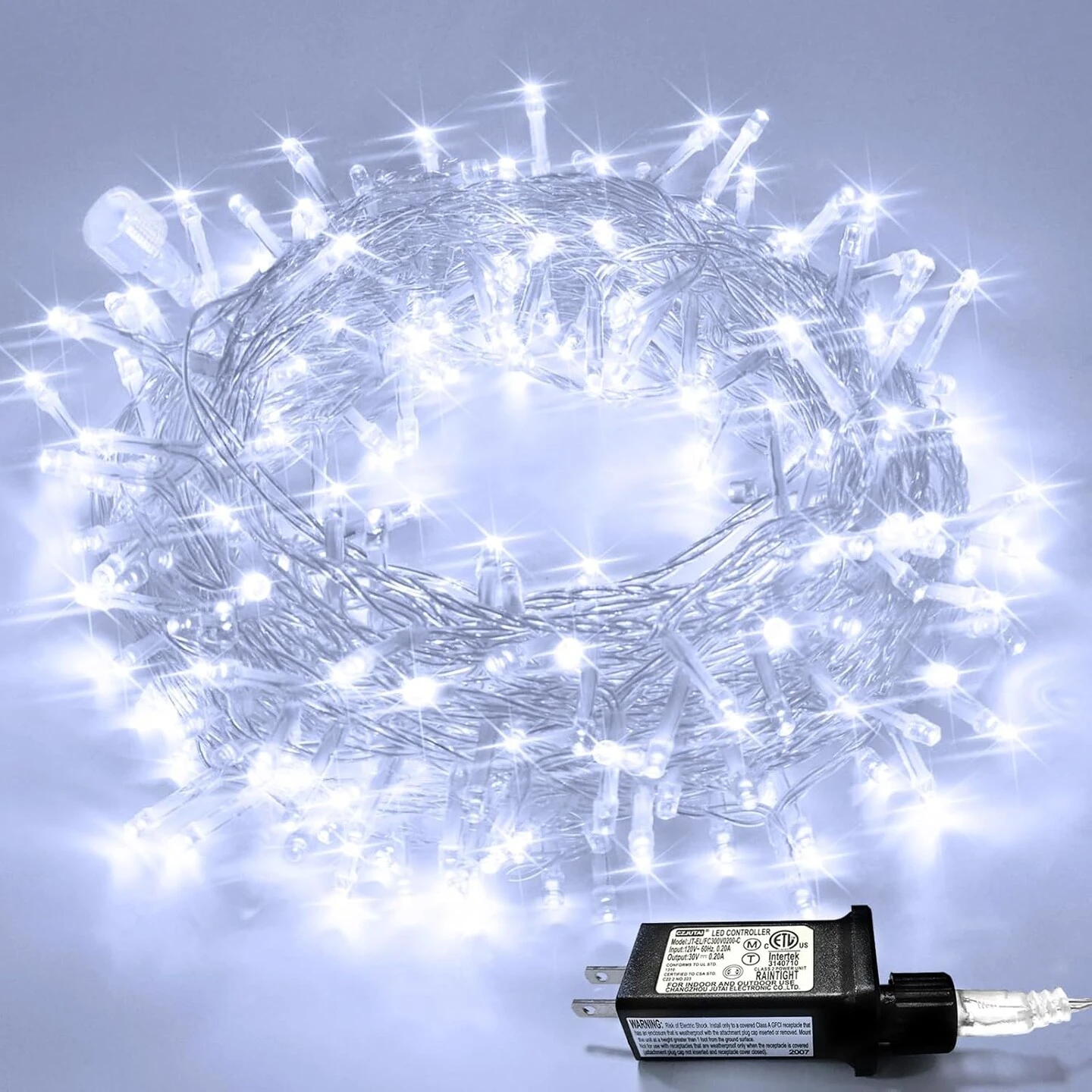 33ft 100 LED White Christmas Lights, 8 Modes Connectable Clear Wire Twinkle Fairy String Lights Indoor, Plug-in Christmas String Lights Outdoor Waterproof For Christmas Wedding Party Tree 3 33ft 100 LED White Christmas Lights, 8 Modes Connectable Clear Wire Twinkle Fairy String Lights Indoor, Plug-in Christmas String Lights Outdoor Waterproof For Christmas Wedding Party Tree