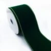 Designer's Shop WR 63-5033 2.5” X 10 Yard Holiday Velvet Hunter Green Wired Edge Ribbons 2 Designer's Shop WR 63-5033 2.5” X 10 Yard Holiday Velvet Hunter Green Wired Edge Ribbons -Northlight Shop 347809991529264
