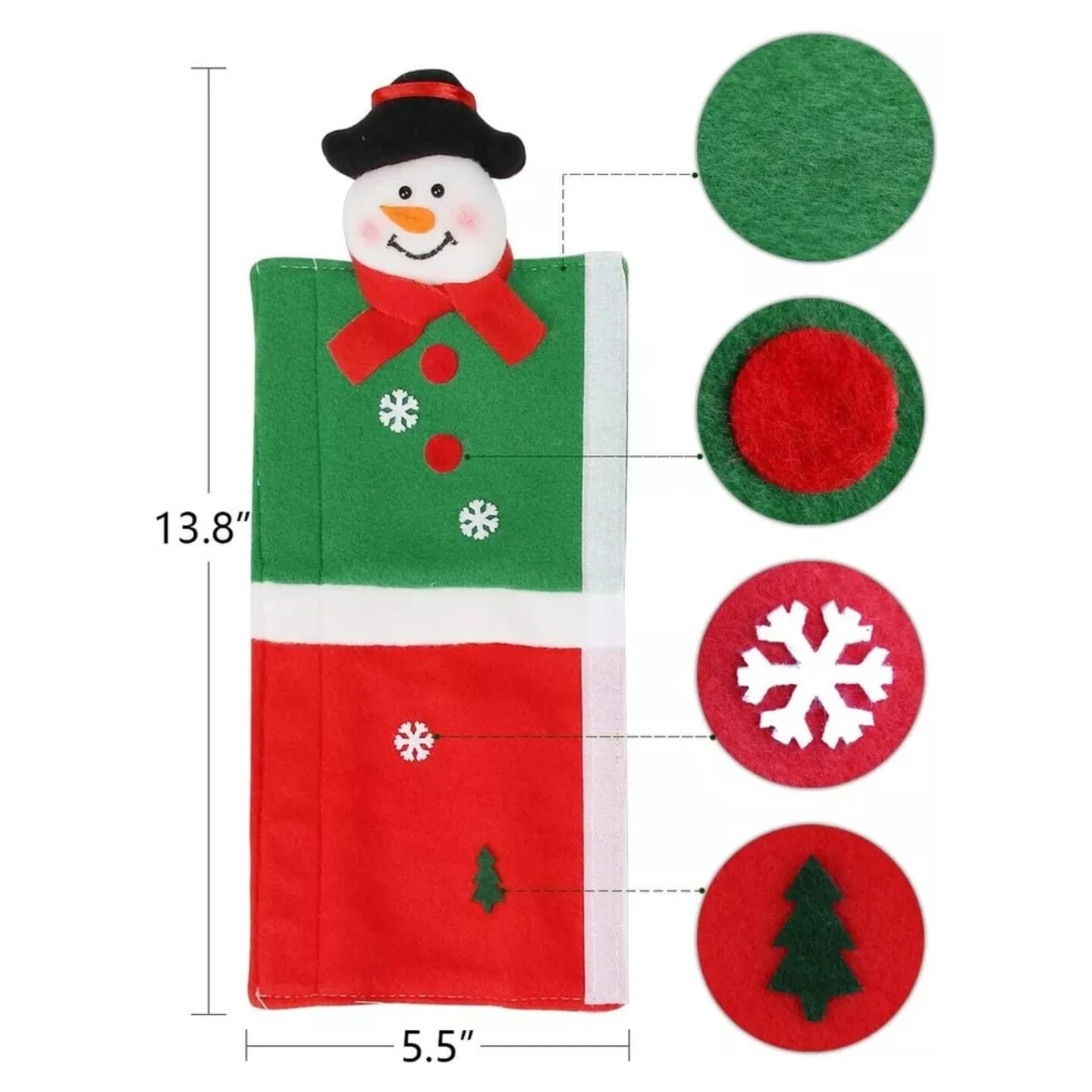 Kitcheniva Refrigerator Handle Covers Christmas Decorations 14 Kitcheniva Refrigerator Handle Covers Christmas Decorations - Image 12